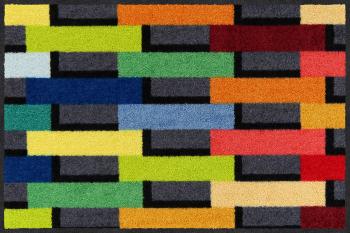 EFIA Salonloewe  TAPIS-PAILLASSON : COLOURFULL BRICKS