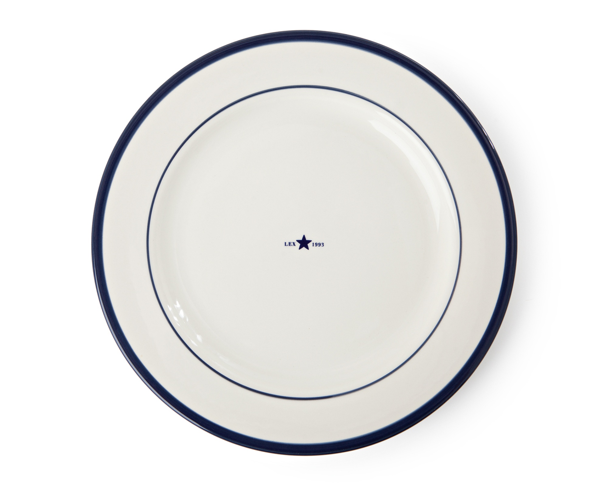 LEXINGTON Assiette plate bleu lot de 4