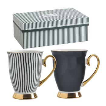 MATHILDE M : COFFRET 2 Mugs Madame Récamier gris